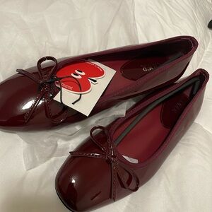 Mary Jane burgundy shoes